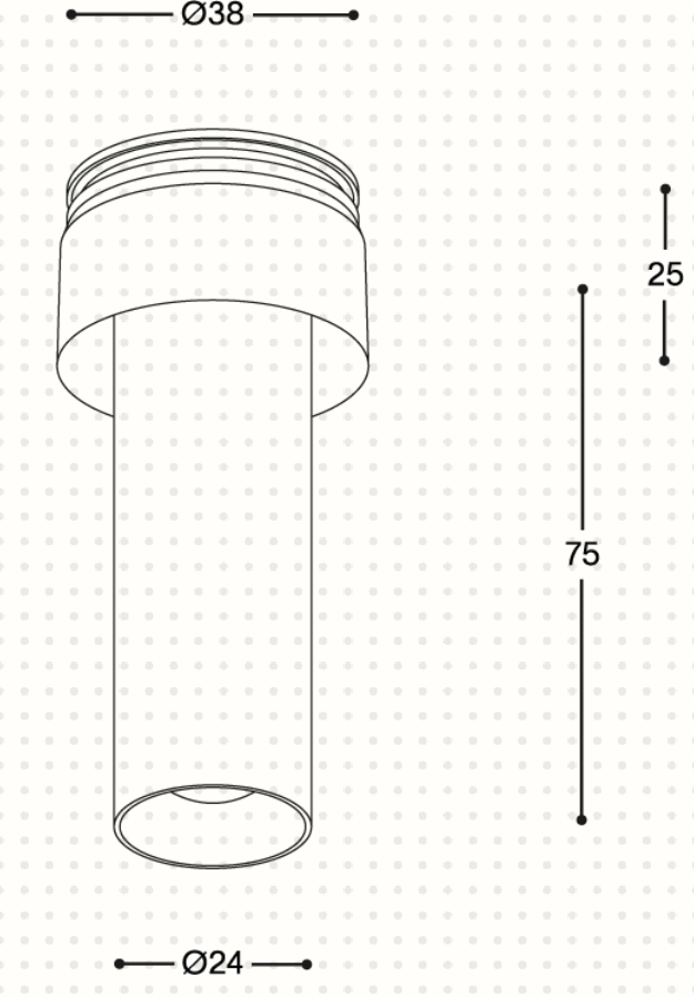 Acrobat Micro Long (Professional Ceiling recessed downlight - Prado)