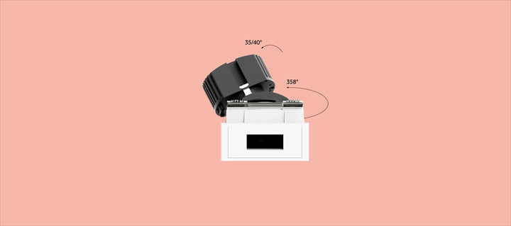Mood Pro Adjustable Square (Professional Ceiling recessed downlight - Reggiani)