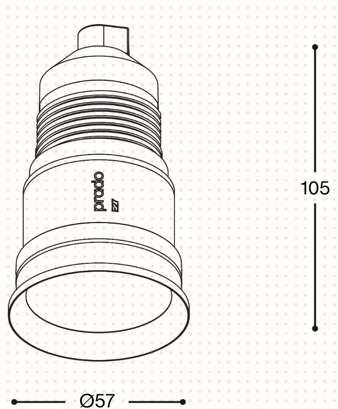 Invisible E27 (Ceiling General Light - Prado)