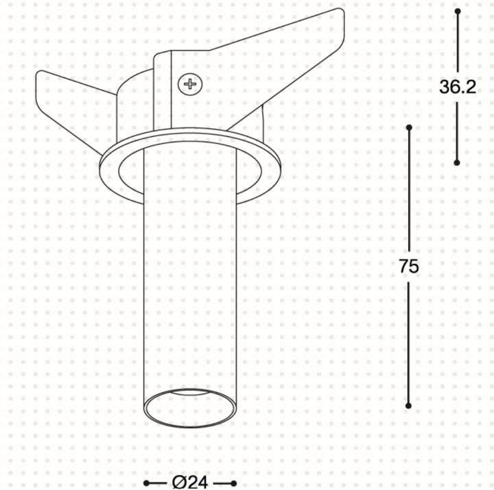 Acrobat Micro Trim Long (Professional Ceiling recessed downlight - Prado)