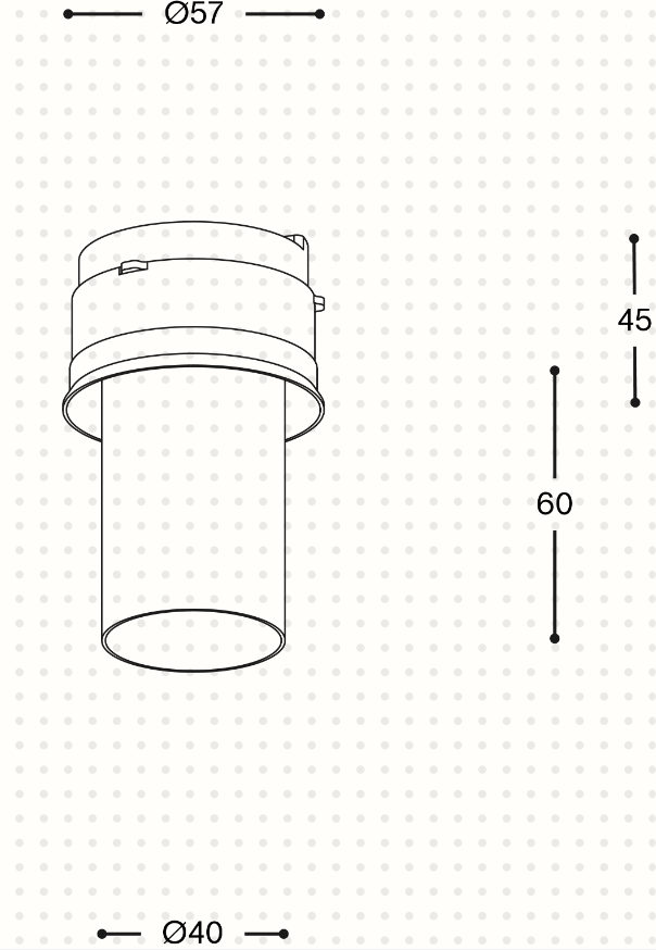 Acrobat Mini Short (Professional Ceiling recessed downlight - Prado)